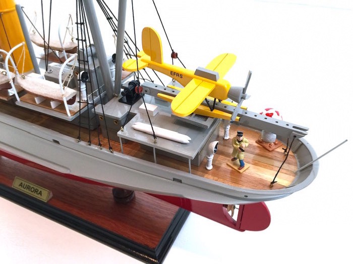 maquette bateau bois TINTIN l'Aurore Etoile mysterieuse